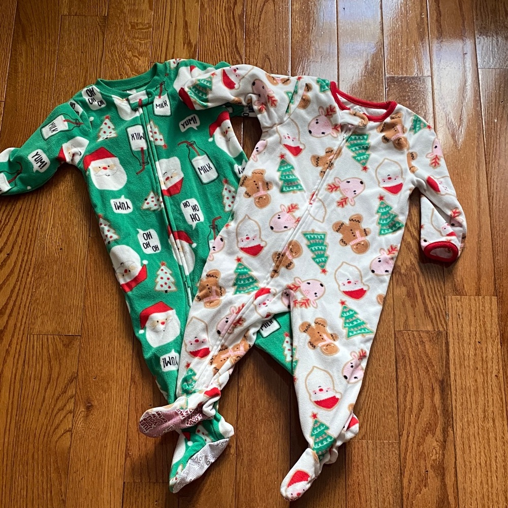 Oh Green and Red Baby Onesie